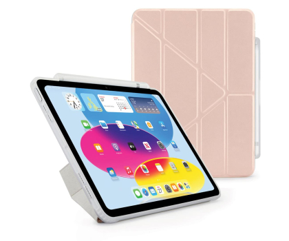 Etui na tablet Pipetto Origami No3 Pencil Case do iPad 10.9 (2022) metallic pink